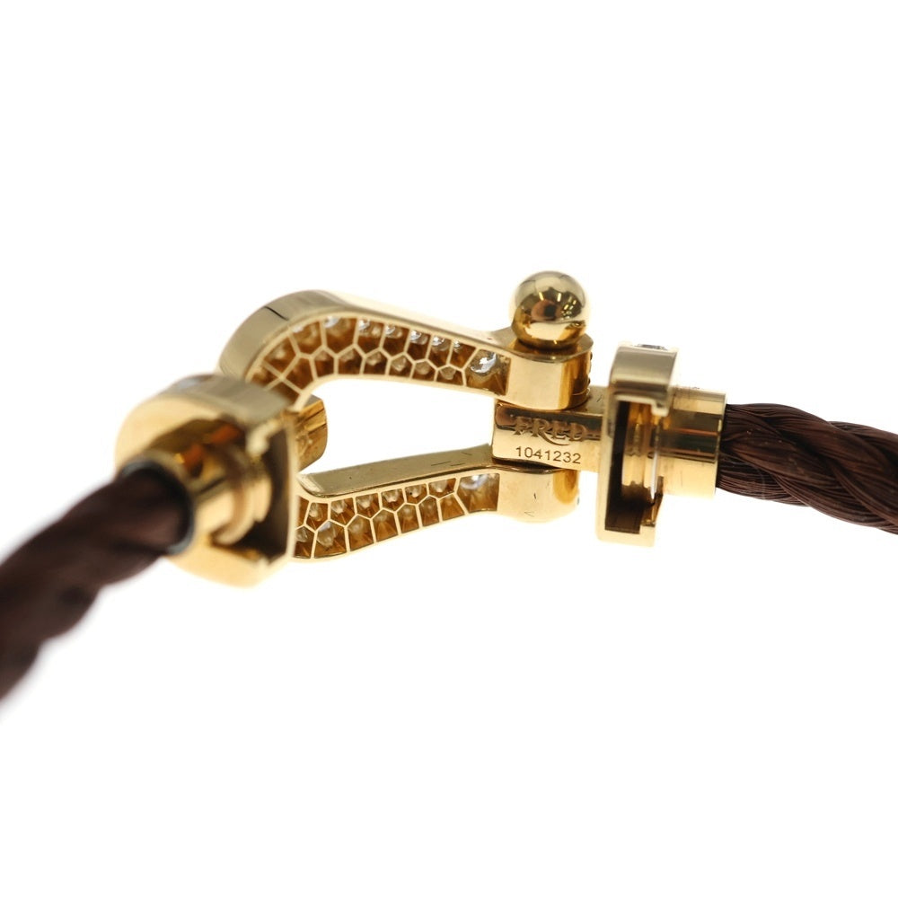 FRED(フレッド) フォース10 LM フルダイヤ ブレスレッド ゴールド/ブラウン