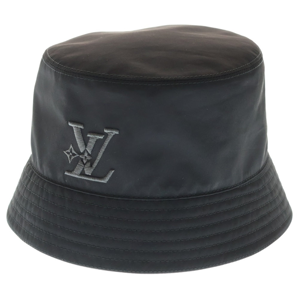 LOUIS VUITTON(ルイヴィトン) LVスマッシュレイン バケットハット 帽子 ブラック M7725L