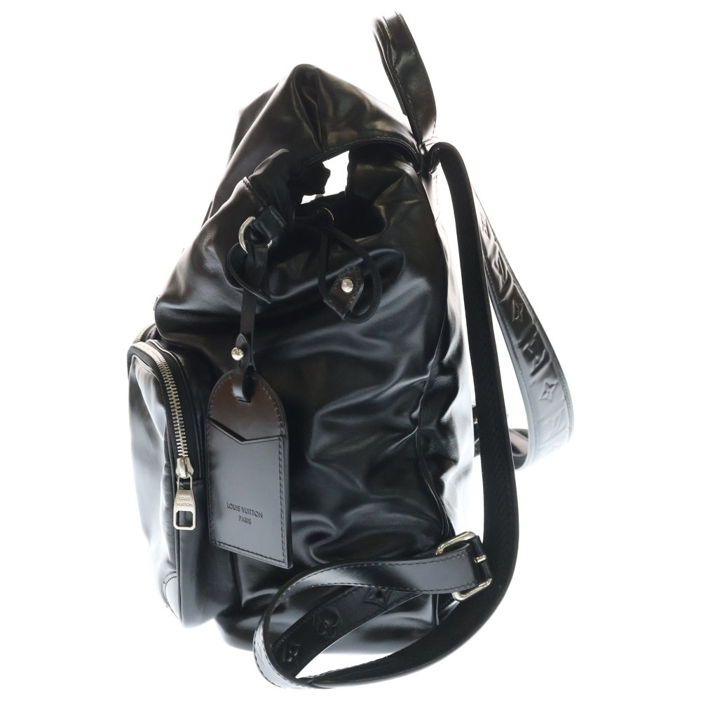 LOUIS VUITTON(ルイヴィトン) モンスリ カーゴ バックパック LV NIGHT カーフレザーリュックサック ブラック M13983 RFID レディース