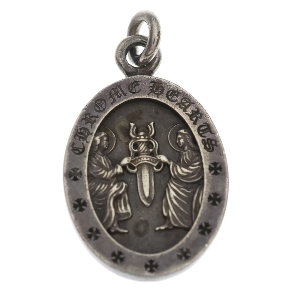 CHROME HEARTS(クロムハーツ) ANGEL MEDAL OVAL オーバルエンジェルメダル ペンダントトップ シルバー BCA207
