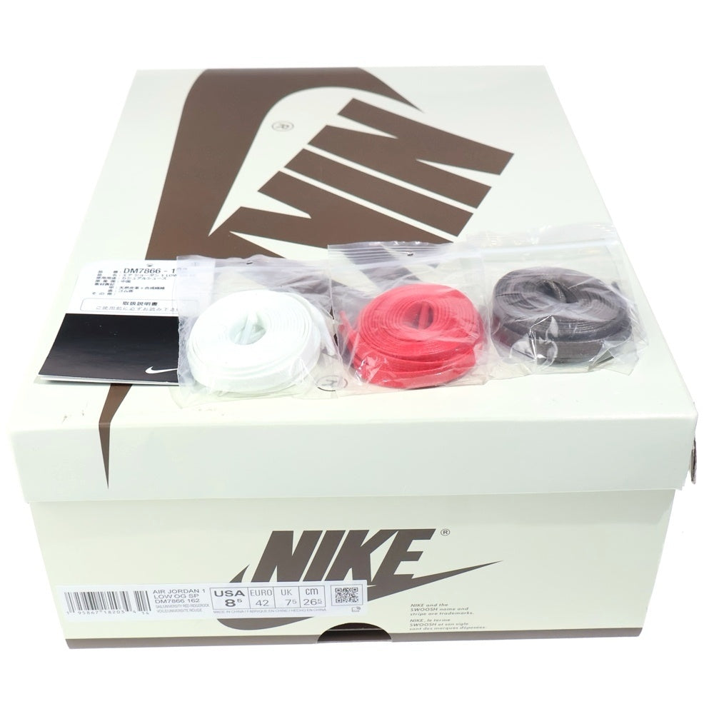 NIKE(ナイキ) ×Travis Scott Air Jordan 1 Low OG SP Reverse Mocha トラヴィススコット エアジョーダン1 OG SP リバースモカ ローカットスニーカー DM7866-162