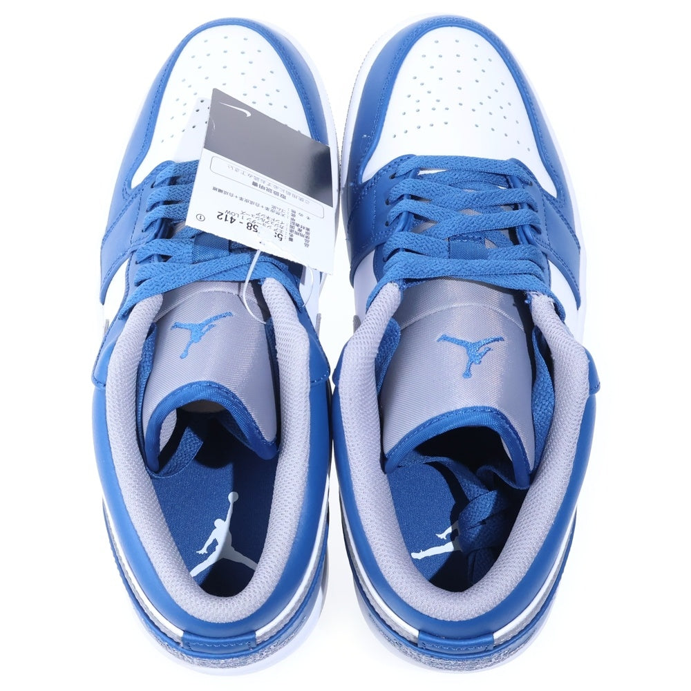 NIKE(ナイキ) Air Jordan 1 Low True Blue エアジョーダン1 トゥルーブルー ローカットスニーカー US9/27cm 553558-412