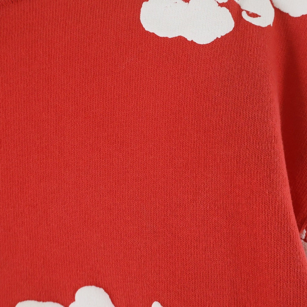 DENIM TEARS(デニムティアーズ) COTTON WREATH LONG SLEEVE T-shirt コットンクルーネック長袖Tシャツ レッド