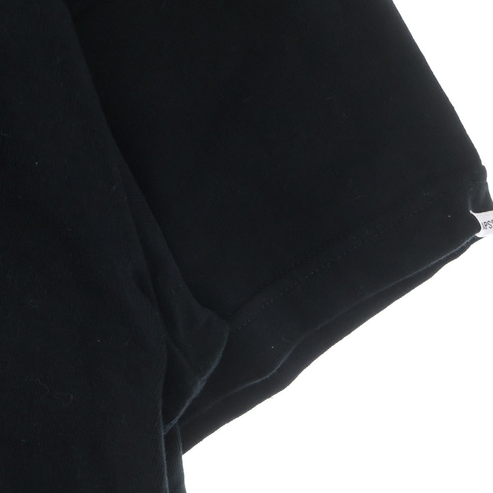 WTAPS(ダブルタップス) フロントロゴプリント クルーネック半袖Tシャツカットソー ブラック 241ATDT-CSM30