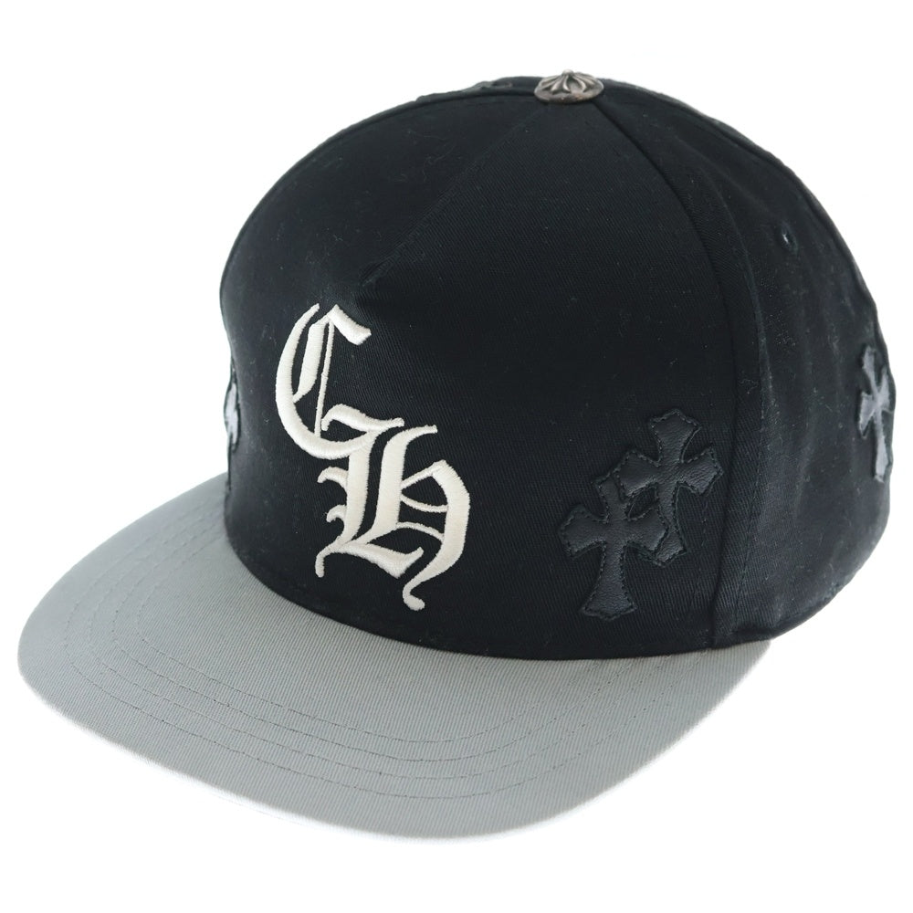 CHROME HEARTS(クロムハーツ) Trucker Cap クロスパッチ CH刺繍ロゴ トラッカーキャップ 帽子 ブラック グレー
