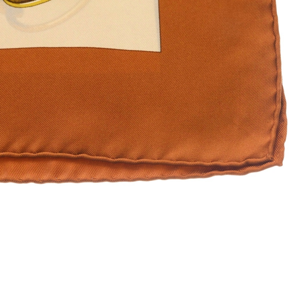 HERMES(エルメス) Attelage en Arbalete forever scarf カレ90 スカーフ ブラウン レディース