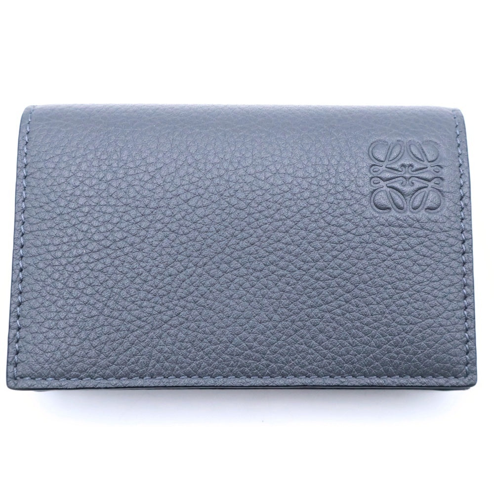 LOEWE(ロエベ) BUSINESS CARDHHOLDER アナグラムロゴ レザー ビジネスカードフォルダー グレー C660M97X05