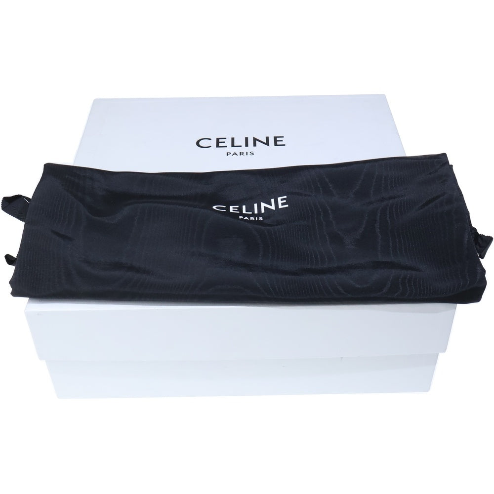 CELINE(セリーヌ) サイドゴア レザーヒールブーツ ブラック MG1201