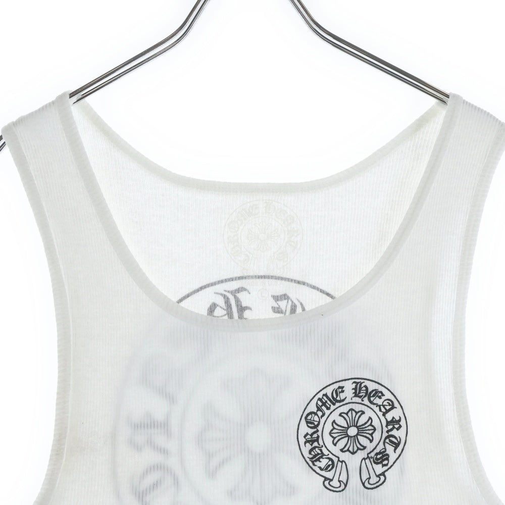 CHROME HEARTS(クロムハーツ) Horseshoe ホースシュープリント タンクトップ ホワイト