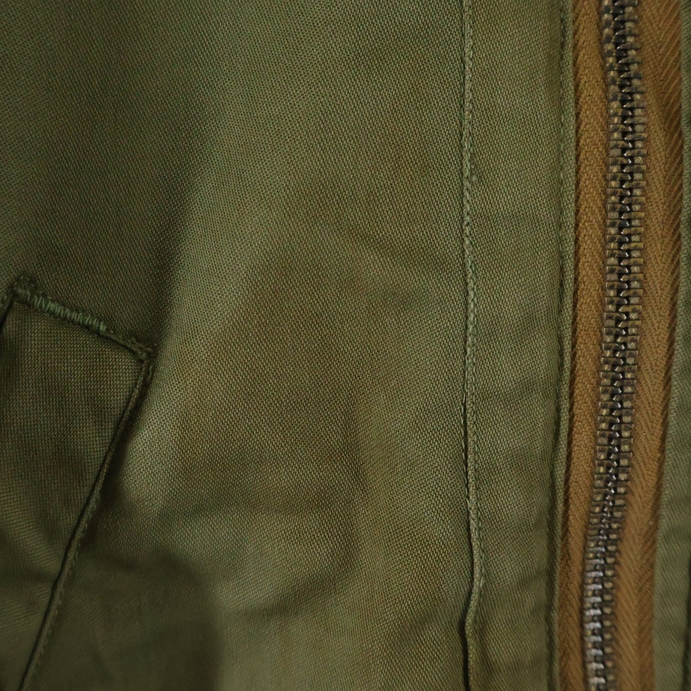VINTAGE(ヴィンテージ) 40s US AIR FORCE B-15 ファー装飾 ジップアップフライトジャケット カーキ