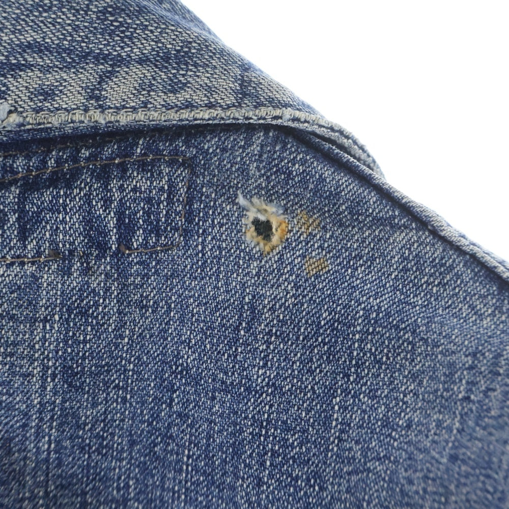NO BRAND(ノーブランド) VINTAGE 40S HERCULES DENIM COVERALL フロントボタン カバーオールデニムジャケット インディゴ