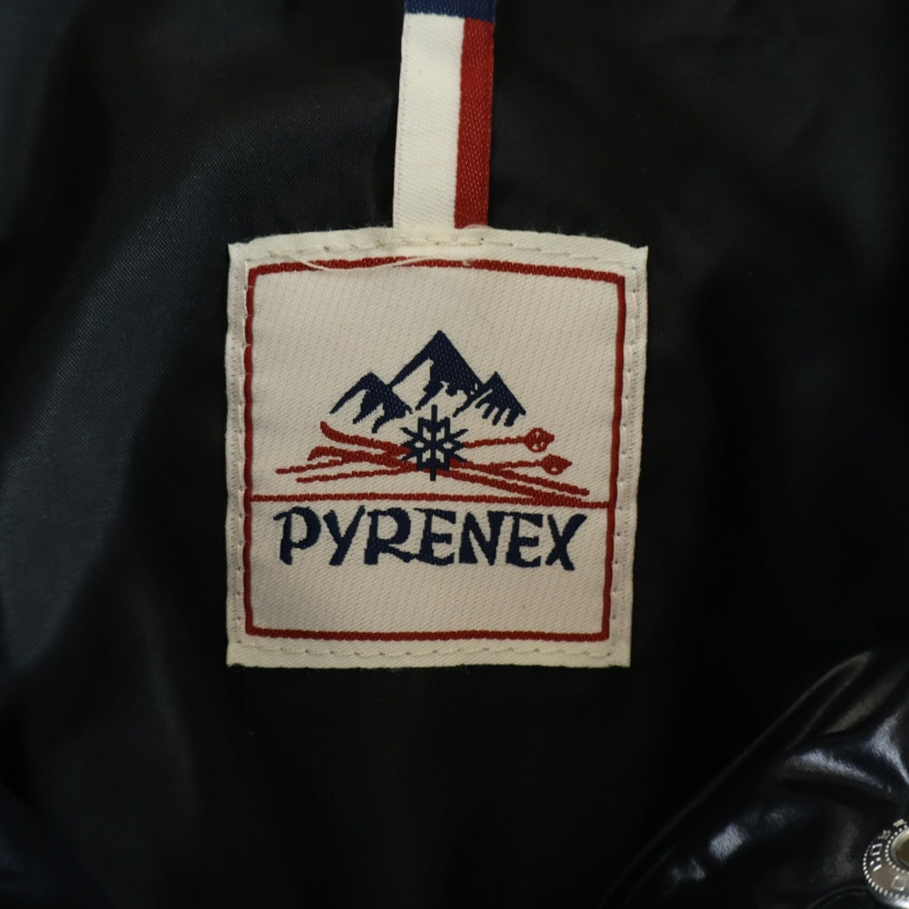 PYRENEX(ピレネックス) バックワッペンロゴ ダウンジャケット ブラック CFS1100101