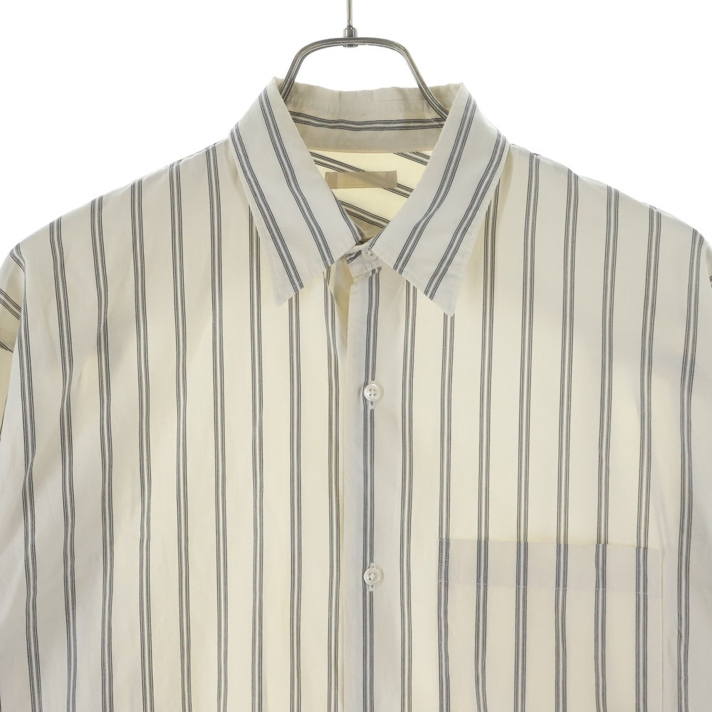 ULTERIOR(アルテリア) 20AW OVERLAID STRIPE SHIRT オーバーレイ 長袖ストライプシャツ ホワイト ULSH12-20C47U