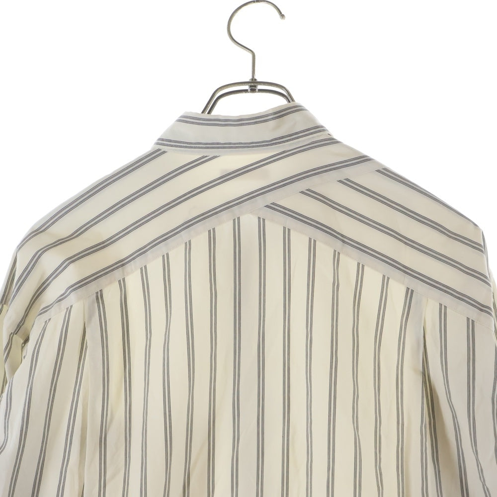 ULTERIOR(アルテリア) 20AW OVERLAID STRIPE SHIRT オーバーレイ 長袖ストライプシャツ ホワイト ULSH12-20C47U