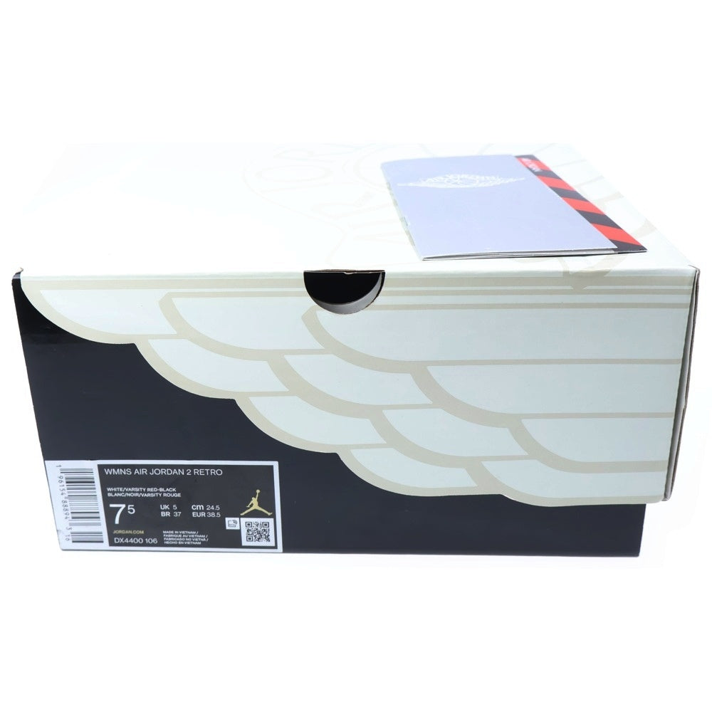 NIKE(ナイキ) WMNS Air Jordan2 Chicago 2022 エアジョーダン2 シカゴ 2022 ハイカットスニーカー US7.5/24.5cm ホワイト/レッド DX4400-106 レディース