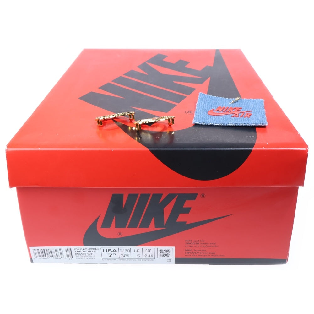 NIKE(ナイキ) WMNS Air Jordan 1 High OG Denim エアジョーダン1 OG デニム レディース ハイカットスニーカー US7.5/24.5cm インディゴ DM9036-104