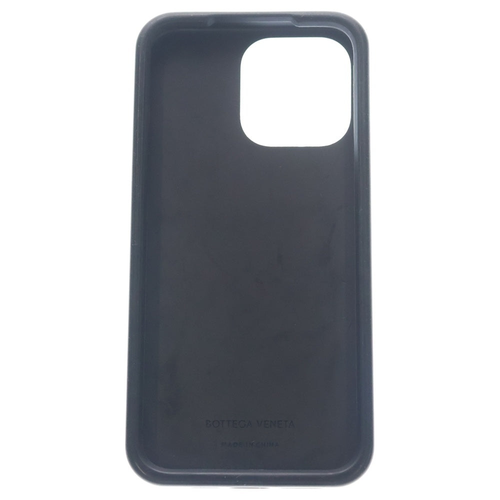 BOTTEGA VENETA(ボッテガヴェネタ) iPhone 16 Pro MAX Case イントレチャート ラバーシリコン アイフォン16プロマックス スマートフォンケース ブラック 828072V0EY01000
