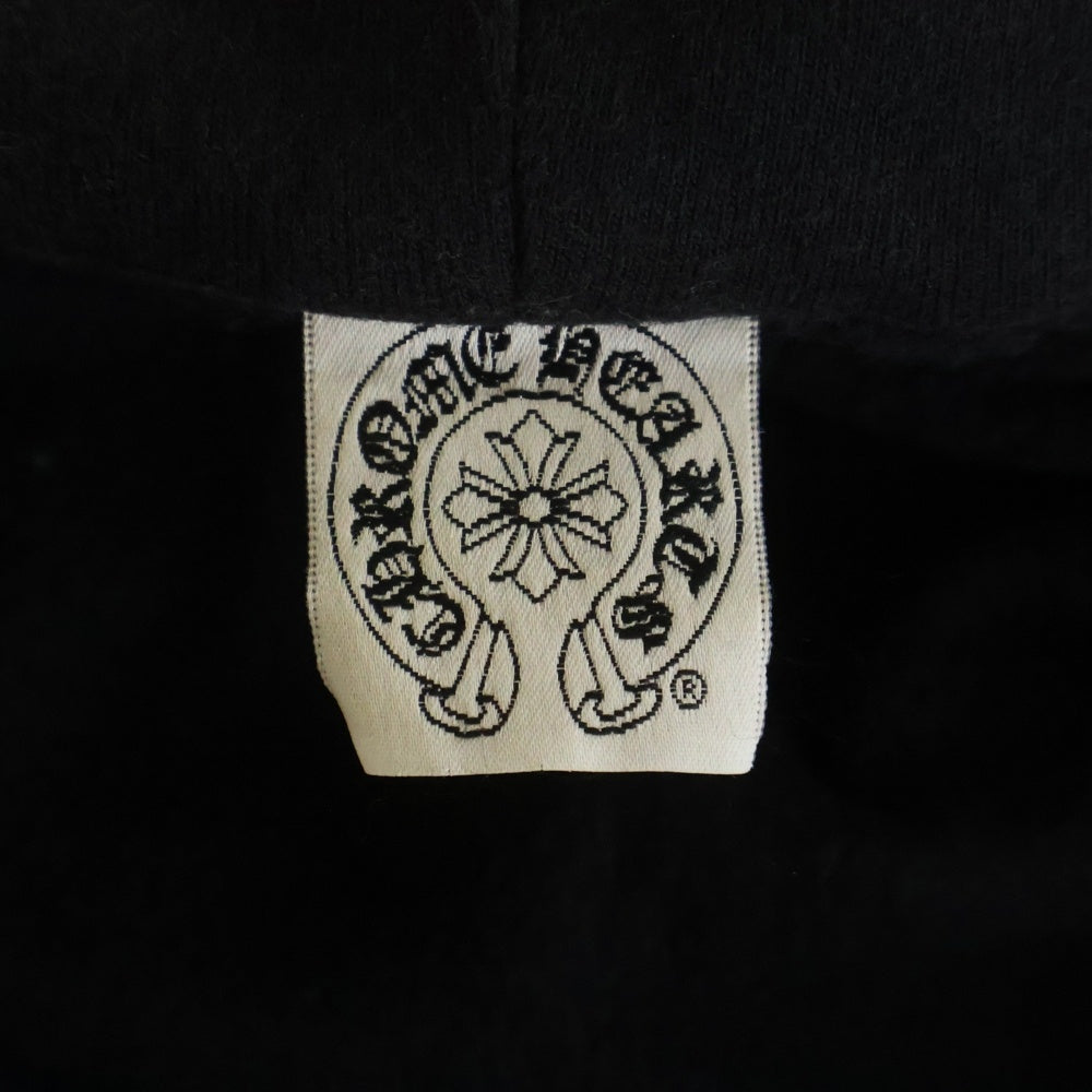 CHROME HEARTS(クロムハーツ) ×KYOSUKE HIMURO OLD SWTSHRT HD ZIP 氷室京介 オールド 袖フローラルプリント ダガージップアップパーカー フーディー ブラック/シルバー