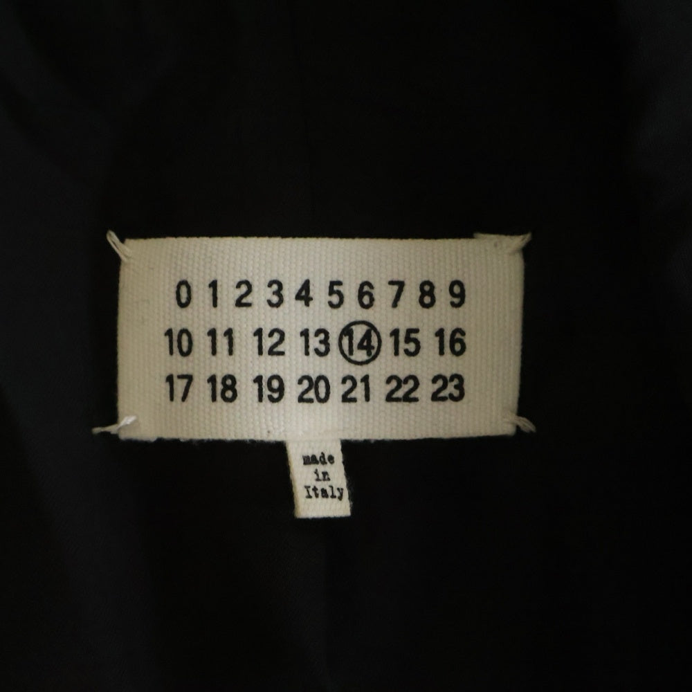 Maison Margiela(メゾンマルジェラ) カレンダータグ シングルブレステーラードジャケット ブラック