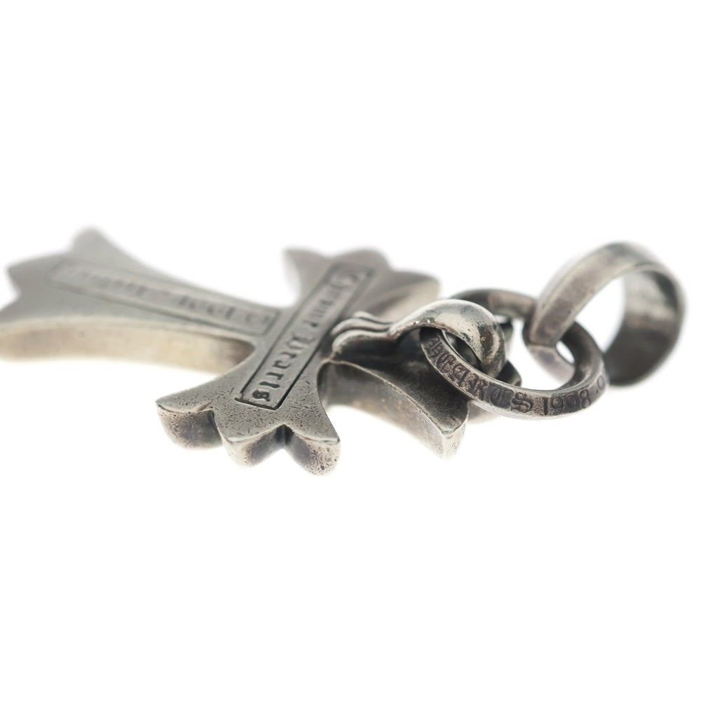 CHROME HEARTS(クロムハーツ) CH CRS SML W/BALE Wベイル スモールCHクロス ペンダントトップ シルバー BCA218