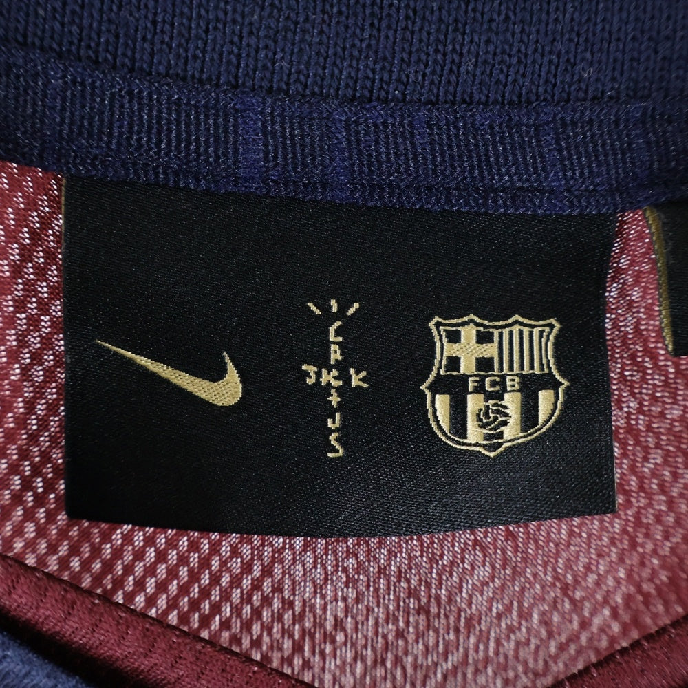Cactus Jack(カクタスジャック) ×NIKE ×FC BARCELONA GAME JERSEY ナイキ バルセロナ 半袖ゲームジャージシャツ ネイビー/バーガンディ