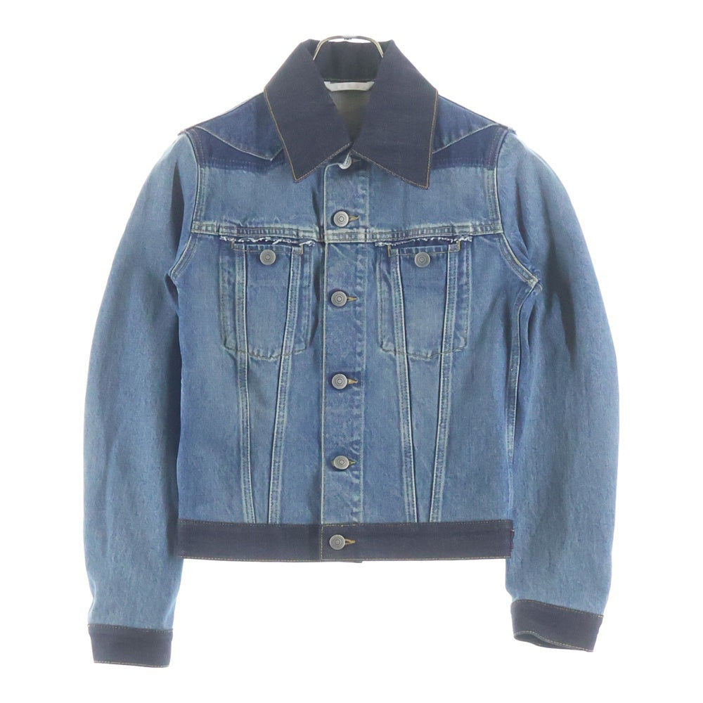 Maison Margiela(メゾンマルジェラ) 22SS 再構築デザイン バック4ステッチ デニムジャケット レディース インディゴ S51AM0466 S30561