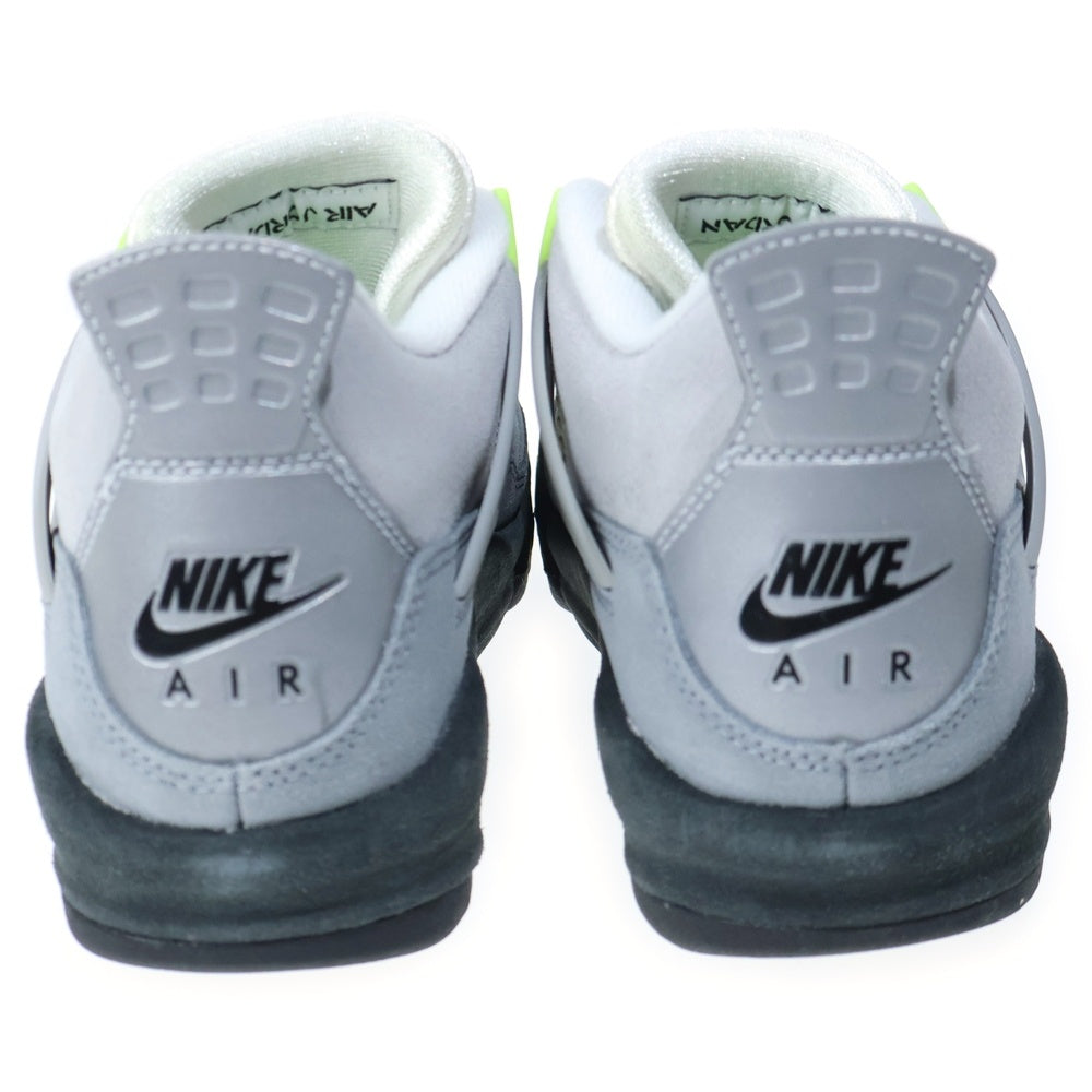 NIKE(ナイキ) GS Air Jordan 4 Retro SE Neon GS エアジョーダン4 レトロ SE ネオン ハイカットスニーカー グレー レディース US5Y/23.5cm CT5343-007