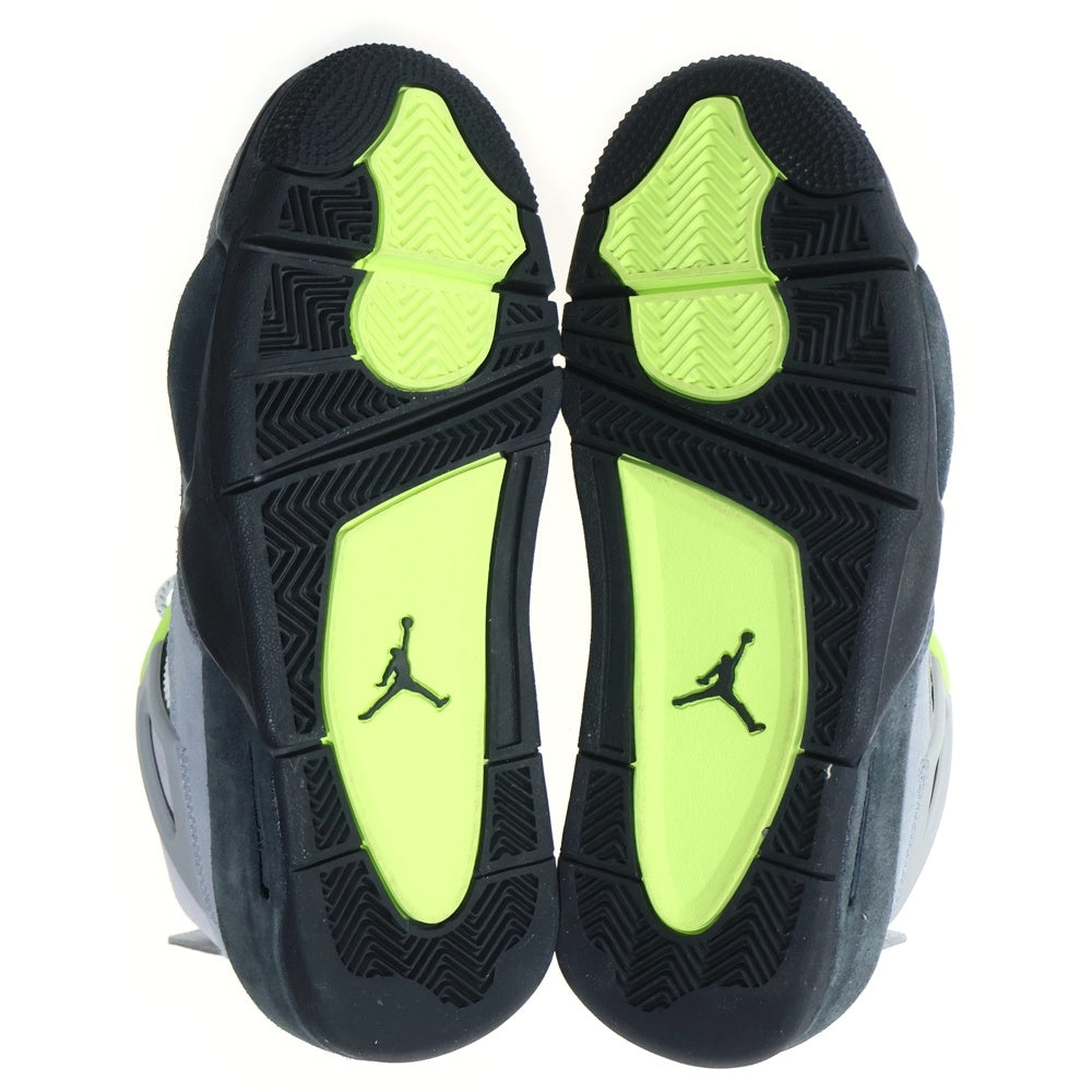 NIKE(ナイキ) GS Air Jordan 4 Retro SE Neon GS エアジョーダン4 レトロ SE ネオン ハイカットスニーカー グレー レディース US5Y/23.5cm CT5343-007