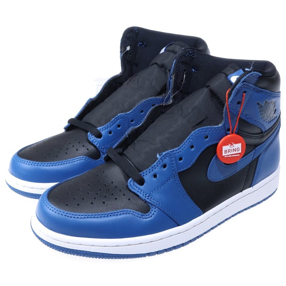 NIKE(ナイキ) Air Jordan 1 Retro High OG Dark Marina Blue エアジョーダン1 レトロ OG ダークマリーナブルー ハイカットスニーカー ブルー/ブラック US9/27cm 555088-404