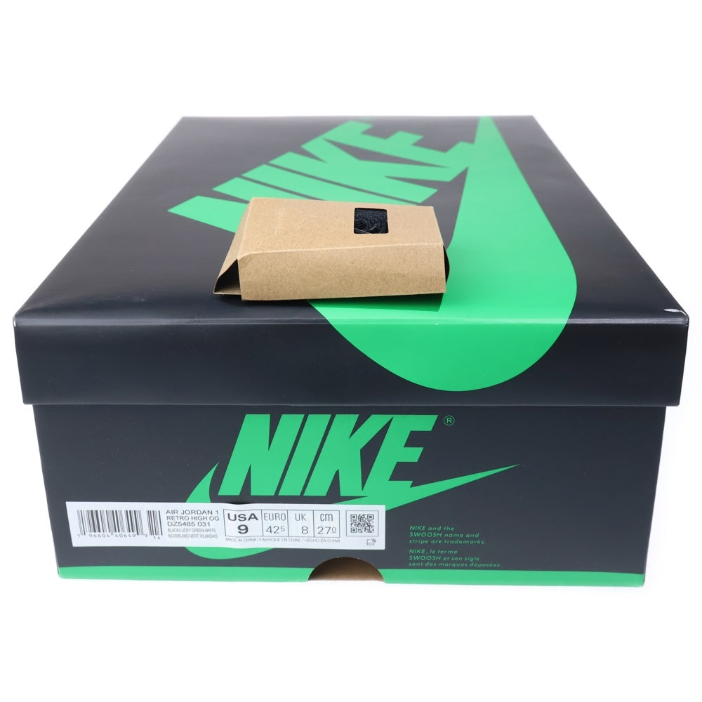 NIKE(ナイキ) Air Jordan 1 Retro High OG Lucky Green エアジョーダン1 レトロ OG ラッキーグリーン ハイカットスニーカー US9/27cm DZ5485-031