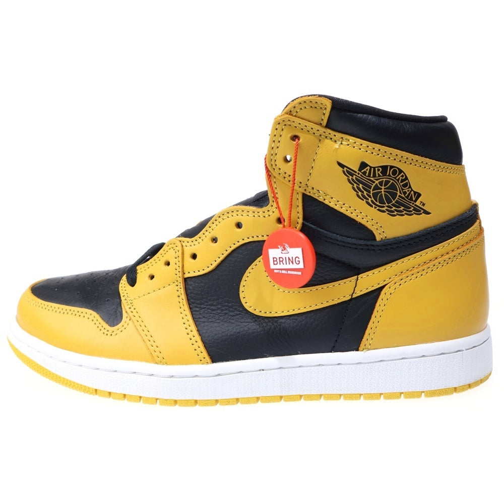 NIKE(ナイキ) Air Jordan 1 High OG Pollen エアジョーダン1 OG パラン ハイカットスニーカー イエロー/ブラック US9/27cm 555088-701