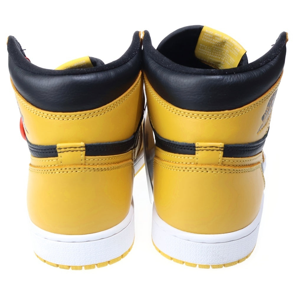 NIKE(ナイキ) Air Jordan 1 High OG Pollen エアジョーダン1 OG パラン ハイカットスニーカー イエロー/ブラック US9/27cm 555088-701