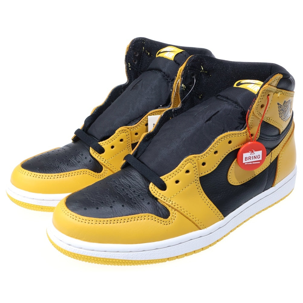 NIKE(ナイキ) Air Jordan 1 High OG Pollen エアジョーダン1 OG パラン ハイカットスニーカー イエロー/ブラック US9/27cm 555088-701