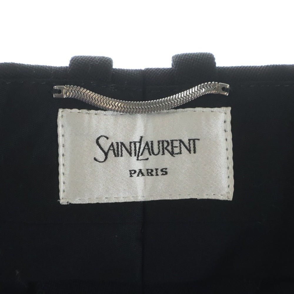 SAINT LAURENT PARIS(サンローランパリ) サイドシルクライン テーラードパンツ スラックス ブラック 821760Y7E63