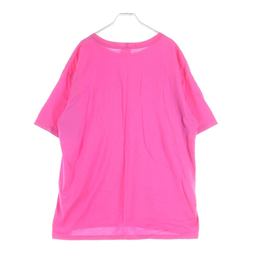 CELINE(セリーヌ) フロントロゴプリント クルーネック半袖Tシャツカットソー ピンク 2X681671Q