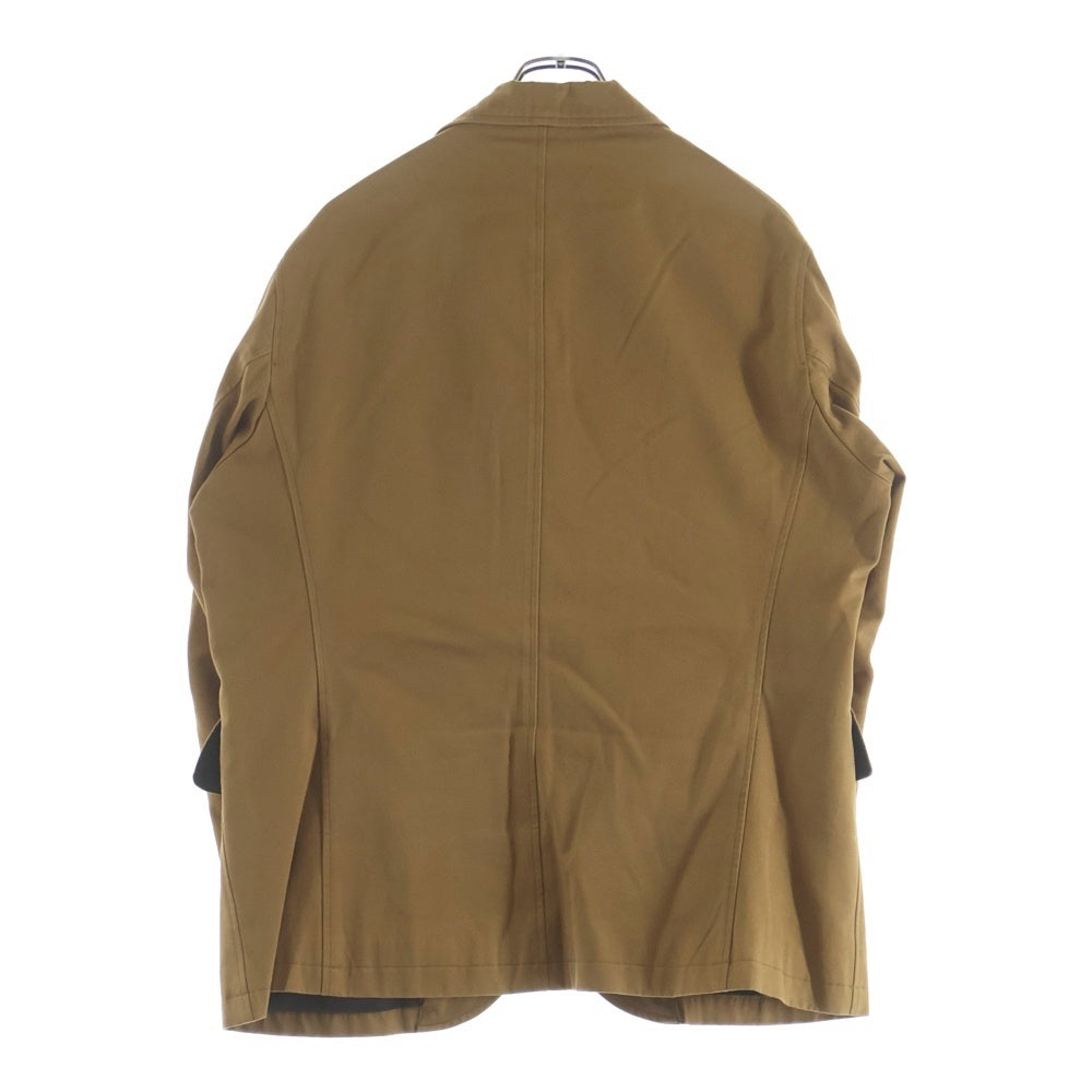 NO BRAND(ノーブランド) WORKES (ワーカーズ) COTTON JACKET フロントボタン コットンジャケット ブラウン
