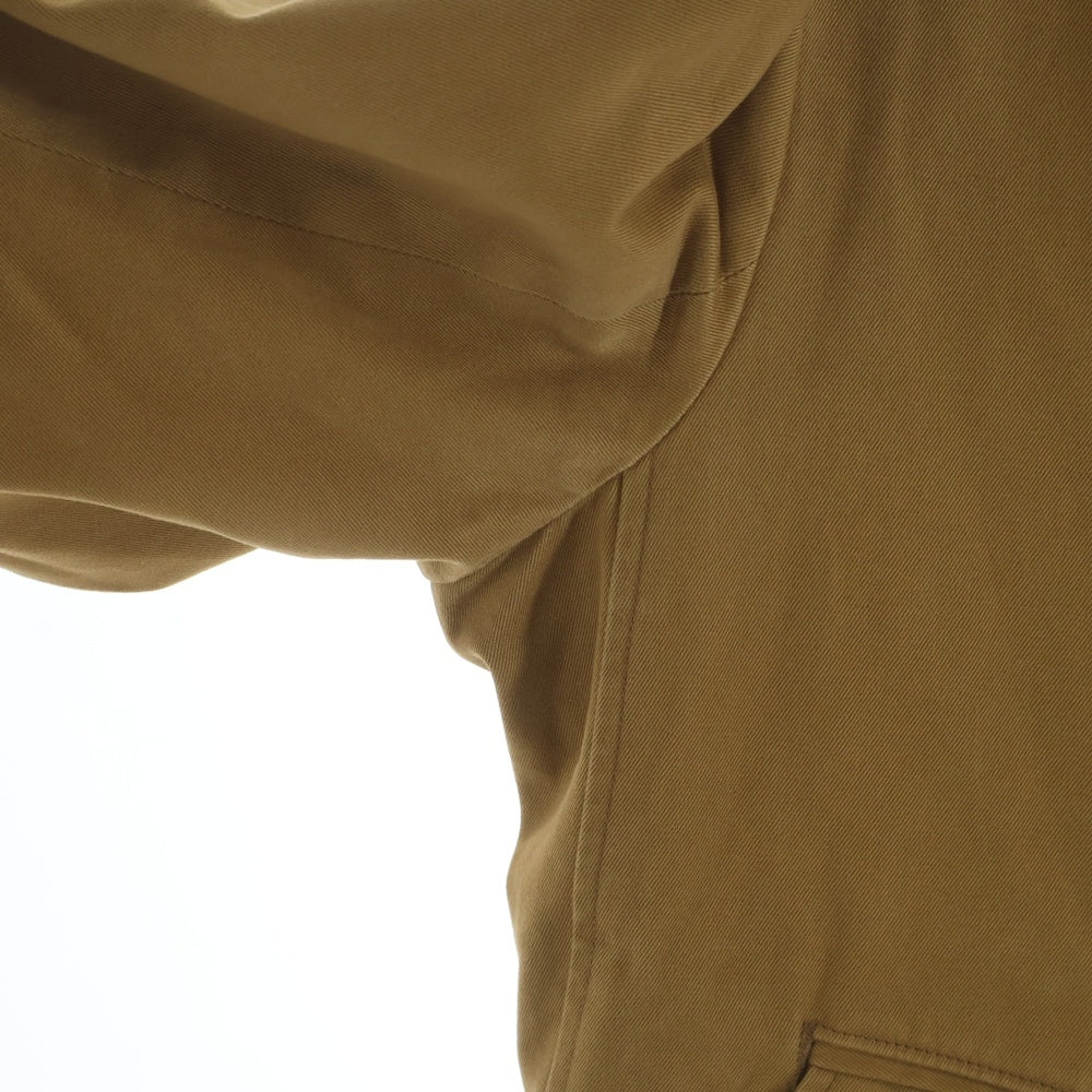 NO BRAND(ノーブランド) WORKES (ワーカーズ) COTTON JACKET フロントボタン コットンジャケット ブラウン