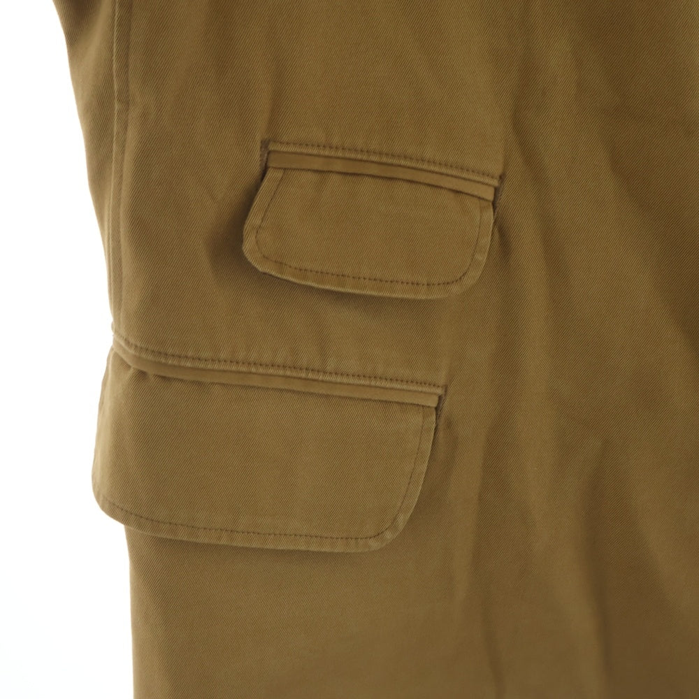 NO BRAND(ノーブランド) WORKES (ワーカーズ) COTTON JACKET フロントボタン コットンジャケット ブラウン