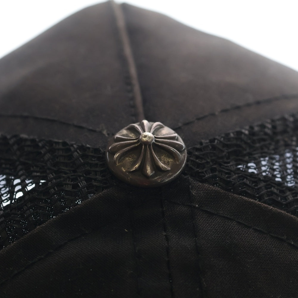 CHROME HEARTS(クロムハーツ) CHプラス刺繍 バックスクロールラベルロゴ トラッカーキャップ ブラック