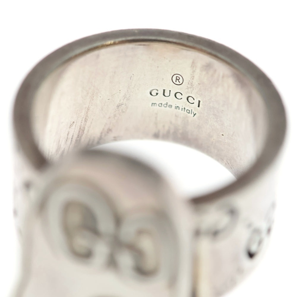 GUCCI(グッチ) GGロゴ 総柄 ゴーストリング シルバー