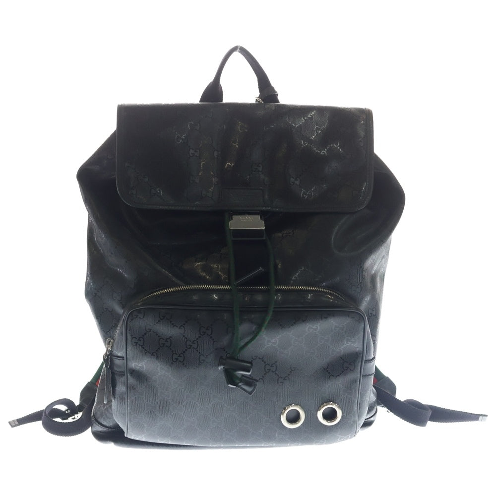 GUCCI グッチ GGインプリメ 総柄 バックパック リュックサック ブラック 269378 GUCCI(グッチ) GGインプリメ 総柄 バックパック リュックサック