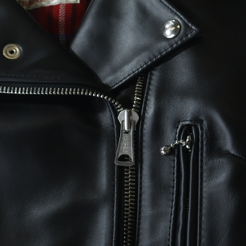 Lewis Leathers(ルイスレザー) ×Hysteric Glamour #391 LIGHTNING ヒステリックグラマー #391 ライトニング ダブルライダースレザージャケット ブラック レディース 01221LB02