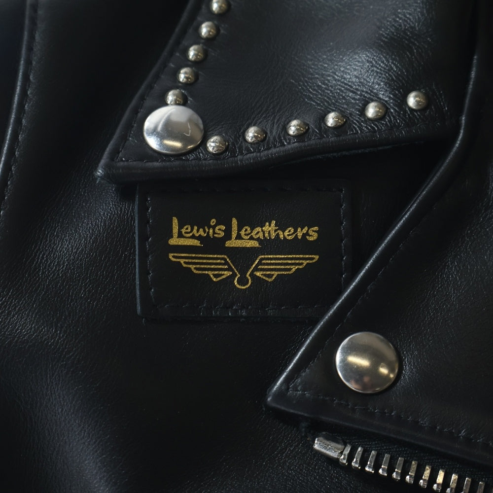 Lewis Leathers(ルイスレザー) ×Hysteric Glamour #391 LIGHTNING ヒステリックグラマー #391 ライトニング ダブルライダースレザージャケット ブラック レディース 01221LB02