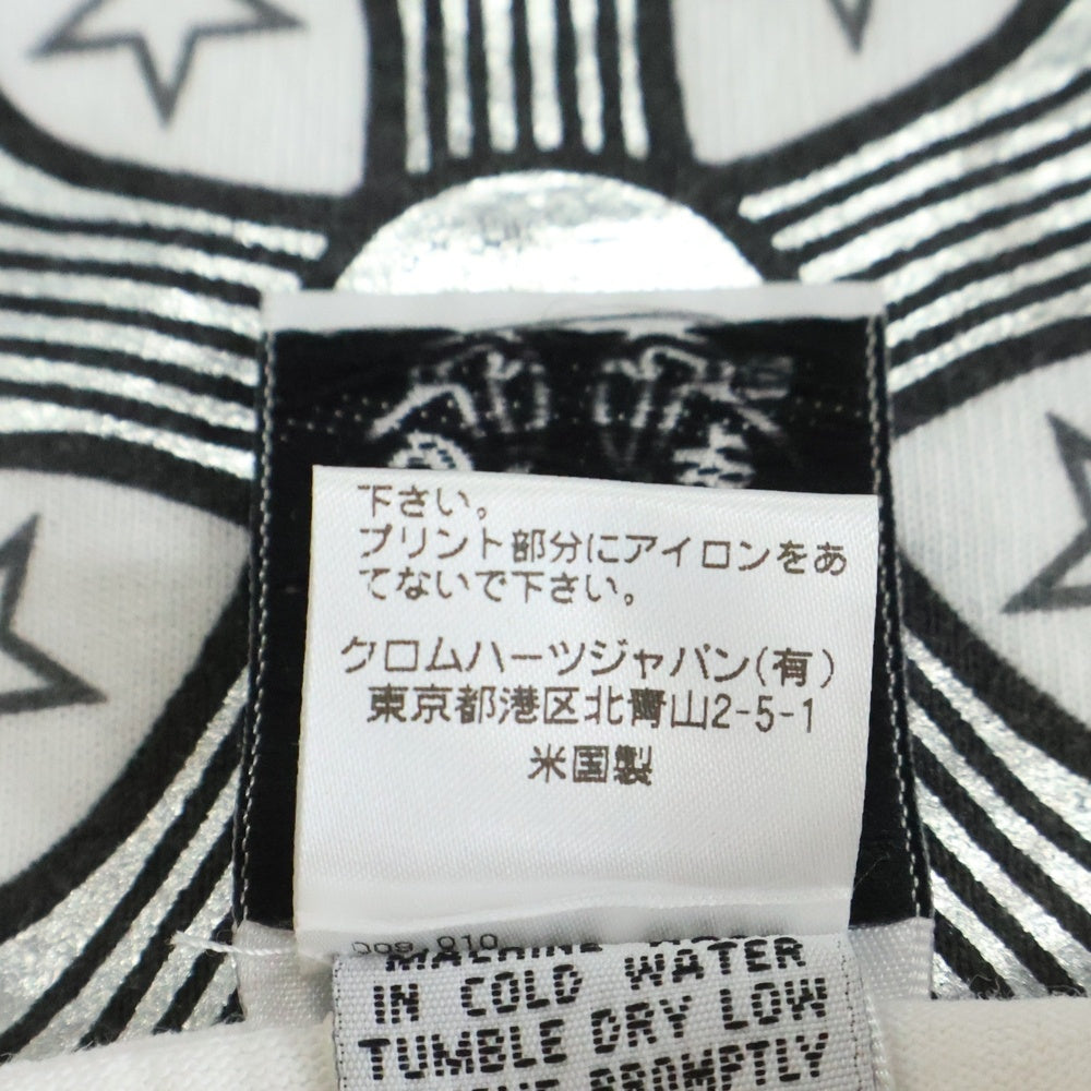 CHROME HEARTS(クロムハーツ) OLD スタープリント クルーネック長袖Tシャツカットソー ホワイト