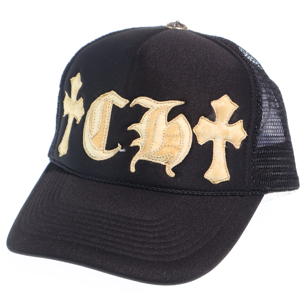 CHROME HEARTS(クロムハーツ) OLD CHレザーパッチ トラッカーキャップ ブラック
