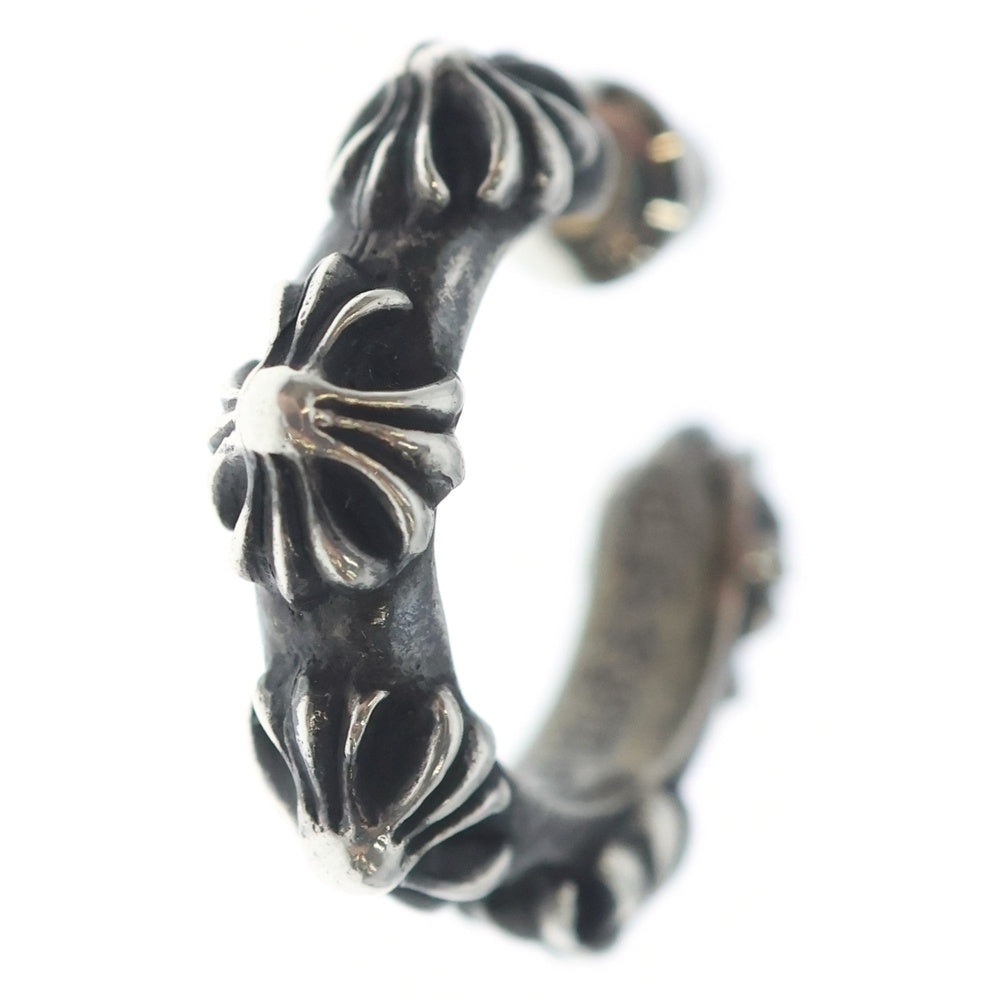 CHROME HEARTS(クロムハーツ) HOOP CROSS クロスバンド フープピアス シルバー BCA100