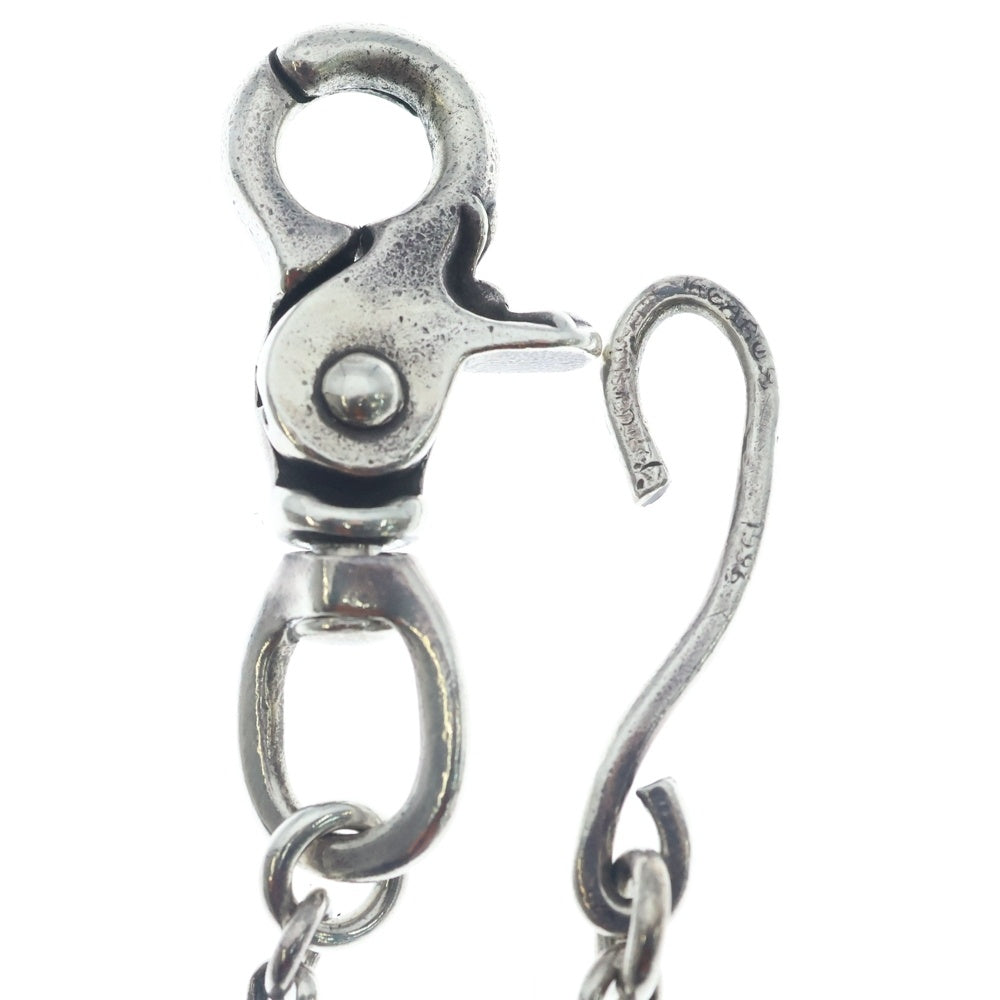 CHROME HEARTS(クロムハーツ) 1CLIP BARREL CROSSBALL 9LINK 1クリップ バレル リンク クロスボール ウォレットチェーン シルバー