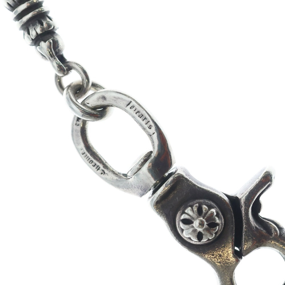 CHROME HEARTS(クロムハーツ) 1CLIP BARREL CROSSBALL 9LINK 1クリップ バレル リンク クロスボール ウォレットチェーン シルバー