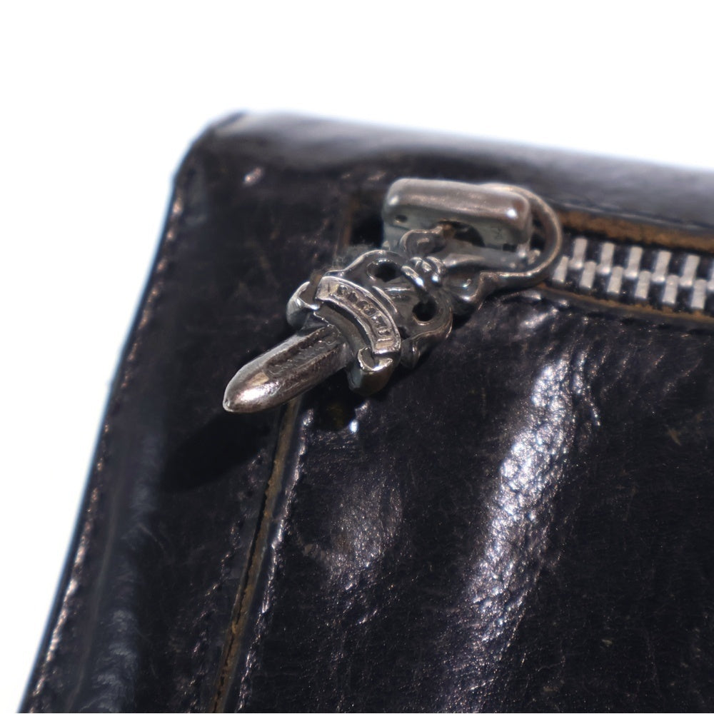 CHROME HEARTS(クロムハーツ) WAVE ウェーブ レザーウォレット 財布 ブラック