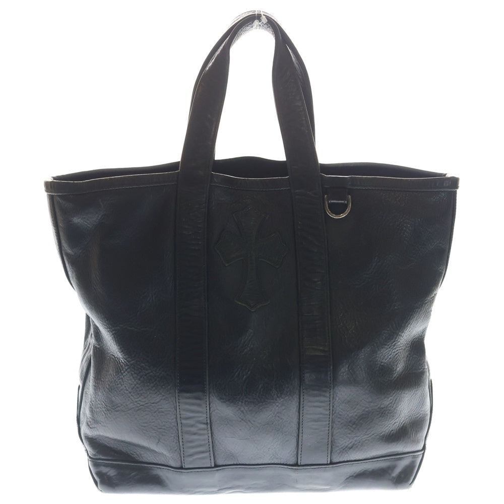 CHROME HEARTS(クロムハーツ) UNITED ARROWS 10Anniversary ユナイテッドアローズ 10周年記念 クロスパッチ レザートートバッグ ブラック
